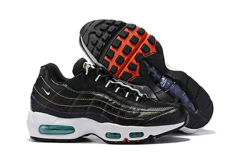 New Nike Air Max 95 Big Swoosh Black White Shoes - Click Image to Close